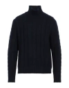 Massimo Alba Man Turtleneck Midnight Blue Size M Wool, Cashmere