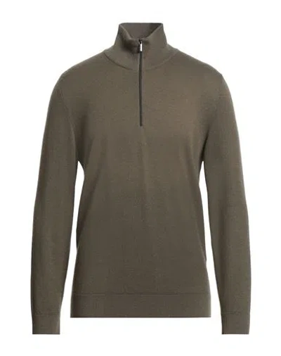 Massimo Alba Man Turtleneck Military Green Size S Cashmere