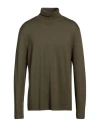 Massimo Alba Man Turtleneck Military Green Size Xl Wool