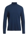 Massimo Alba Man Turtleneck Navy Blue Size L Wool