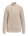 Massimo Alba Man Turtleneck Sand Size L Cotton In Brown