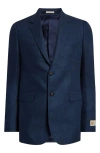 Massimo Alba Memphis Linen Blazer In Blue
