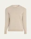 Massimo Alba Men's Ares Alpaca-blend Crewneck Sweater In Neutral