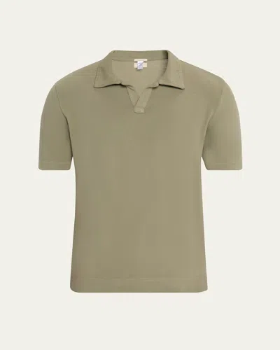 Massimo Alba Men's Aruba Cotton Polo Shirt In U608-fango