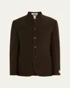 Massimo Alba Men's Baglietto Seersucker Jacket In Brown