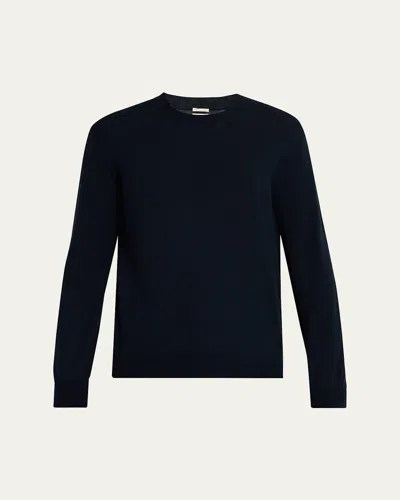 Massimo Alba Men's Brad Wool And Cotton Crewneck Sweater In Black