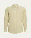Massimo Alba Men's Canary Linen And Cotton Sport Shirt In Gemma