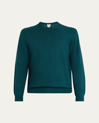 Massimo Alba Men's Cashmere Crewneck Sweater In Mustard