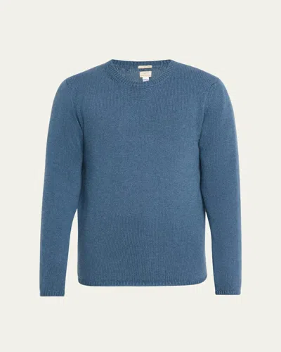 Massimo Alba Men's Cashmere Knit Crewneck Sweater In Blue