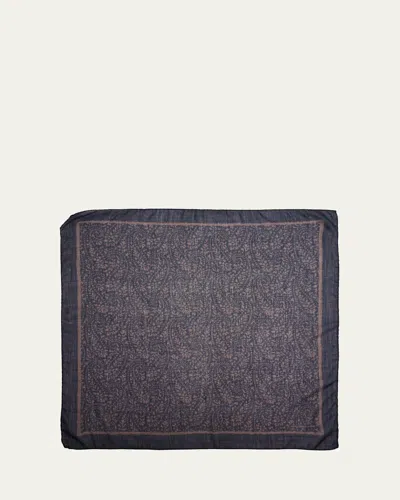 Massimo Alba Men's Cashmere-silk Paisley Handkerchief In Multi