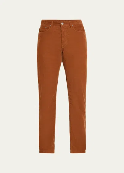 Massimo Alba Men's Corduroy 5-pocket Pants In Copper