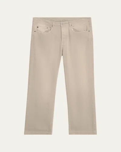 Massimo Alba Men's Cotton Bull Straight Leg Five-pocket Pants In Gray