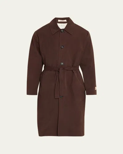 Massimo Alba Men's Cotton-blend Water-repellant Coat In Brown