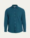 Massimo Alba Men's Genova Solid Sport Shirt In Blue