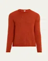 Massimo Alba Men's Leonard Mohair And Silk Crewneck Sweater In Russet
