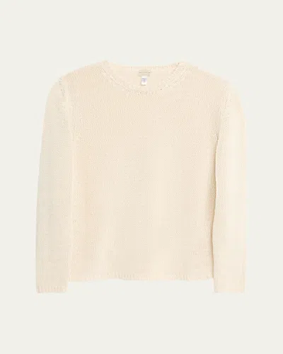 Massimo Alba Men's Nicolas Linen And Silk Knit Crewneck Sweater In Latte