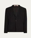 Massimo Alba Men's Wide-stripe Wool Sport Coat In Underwood