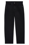 Massimo Alba Oceano Straight Leg Canvas Trousers In Black