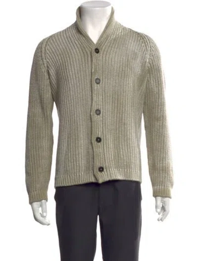 Pre-owned Massimo Alba Open Front Long Sleeve Cardigan In Neutral