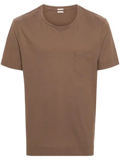 Massimo Alba Panarea Cotton T-shirt In Brown