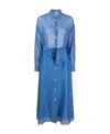 Massimo Alba Polka Dot-print Midi Dress In Blue