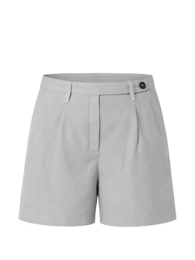 Massimo Alba Sardina Pleated Shorts In Grey