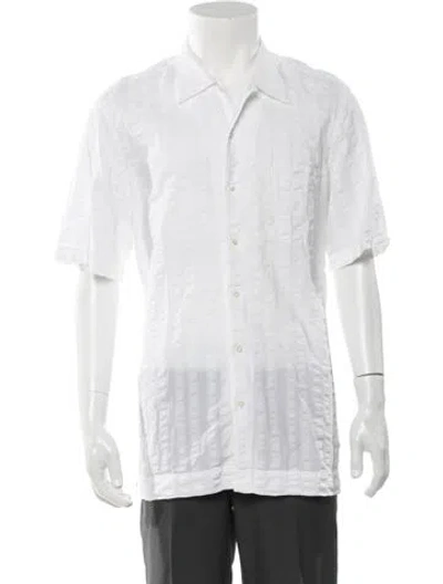 Pre-owned Massimo Alba Short Sleeve Shirt In White