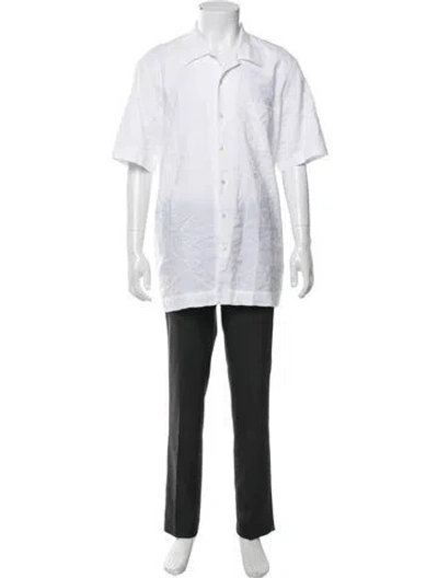 Pre-owned Massimo Alba Short Sleeve Shirt In White