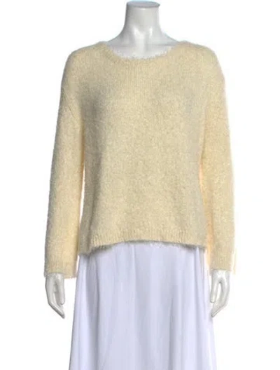 Pre-owned Massimo Alba Silk Crew Neck Sweater In Neutrals