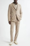 Massimo Alba Sloop Pinwale Corduroy Suit In Neutral