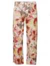 Massimo Alba Straight-leg Cotton Pants With Abstract Pattern In Multi