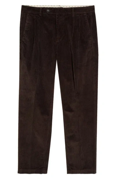 Massimo Alba Strallo2 Pleated Stretch Cotton Corduroy Trousers In Animal Print