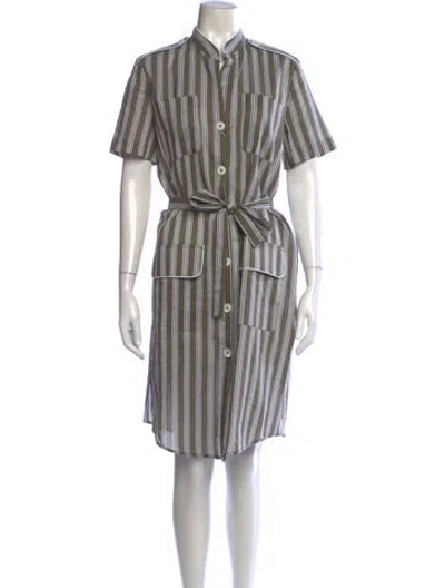 Pre-owned Massimo Alba Striped Knee-length Dress W/ Tags In Multicolor