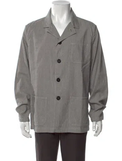 Pre-owned Massimo Alba Striped Long Sleeve Shirt W/ Tags In Grey