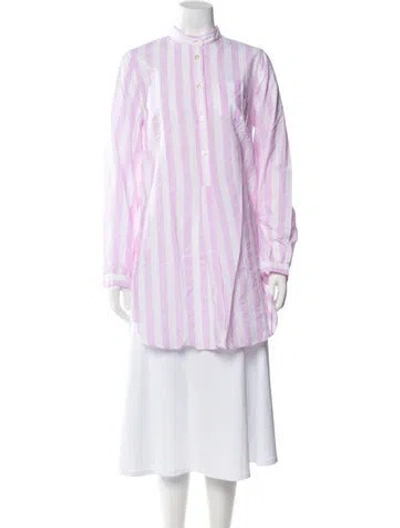 Pre-owned Massimo Alba Striped Long Sleeve Tunic W/ Tags In Multi