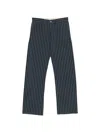 Massimo Alba Stripe-pattern Trousers In Blue