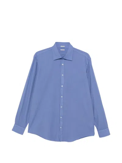 Massimo Alba Tulip Long-sleeve Shirt In Blue