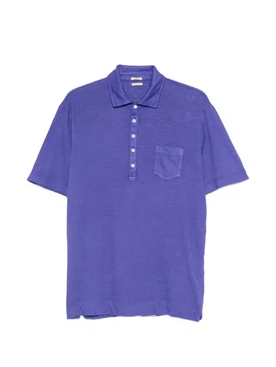 Massimo Alba Wembley Chest-pocket Polo Shirt In Purple