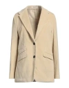 Massimo Alba Woman Blazer Beige Size Xl Cotton