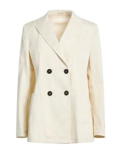 Massimo Alba Woman Blazer Beige Size Xl Cotton, Elastane In Neutral