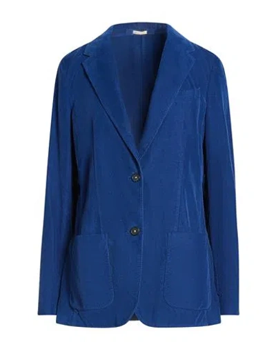 Massimo Alba Woman Blazer Blue Size M Cotton