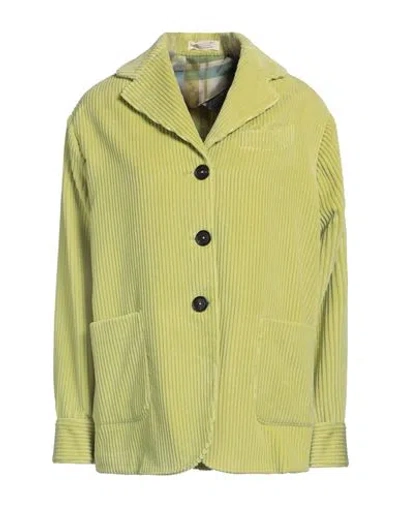 Massimo Alba Woman Blazer Lime Green Size Xs Cotton