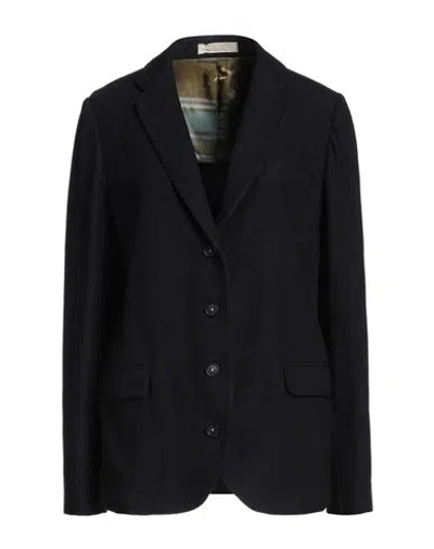 Massimo Alba Woman Blazer Midnight Blue Size L Wool, Cotton