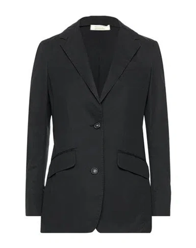 Massimo Alba Woman Suit Jacket Midnight Blue Size Xs Cotton In Grey