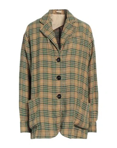 Massimo Alba Woman Blazer Mustard Size M Linen In Yellow