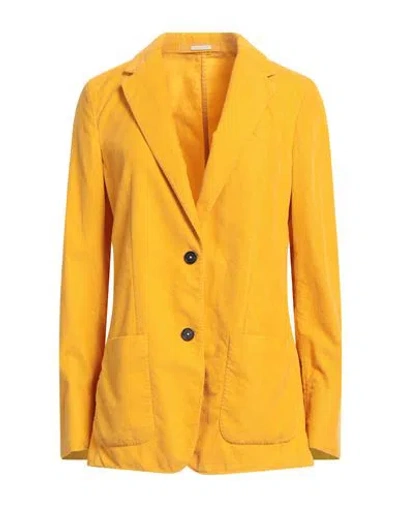 Massimo Alba Woman Blazer Ocher Size M Cotton In Yellow
