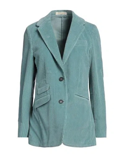 Massimo Alba Woman Blazer Sky Blue Size M Cotton