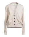 Massimo Alba Woman Cardigan Beige Size L Cashmere In Sand