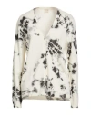 Massimo Alba Woman Cardigan Black Size Xl Cashmere In White
