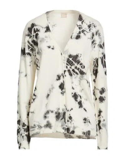 Massimo Alba Woman Cardigan Black Size Xl Cashmere In White
